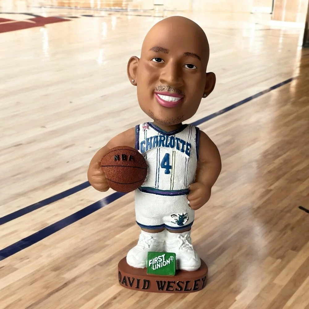 David Wesley Bobblehead NBA Charlotte Hornets‎ Basketball Ticket Stub